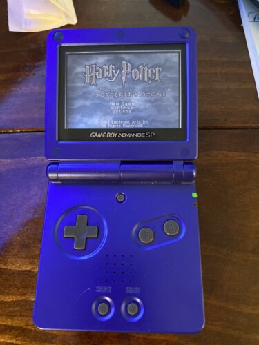 Retrodeals - Nintendo Gameboy Advance SP Cobalt Blue (AGS-001) w/ Harry Potter Game