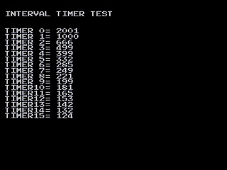Interval Timer Test 0 by Bits Laboratory - Screenshot #2 Sega Saturn Game Basic - Interval Timer Test 0 by Bits Laboratory - Screenshot #2