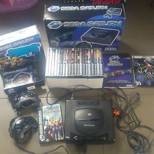 Sega Saturn Auction - PAL Console Sega Saturn with games