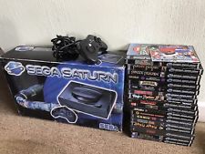 Sega Saturn Auction - PAL Boxed Sega Saturn Console with 19 games and extras