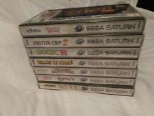 Sega Saturn Auction - Sega Saturn Game Lot X7