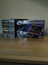 Sega Saturn Auction - PAL Sega Saturn Black Console with games