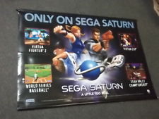 Sega Saturn Auction - Sega Saturn Double Sided Store Display Banner