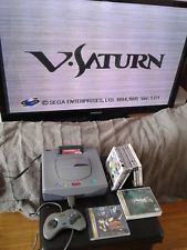 Sega Saturn Auction - Victor Saturn Console with Memory Card and Games