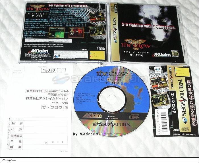 The Crow ~City of Angels~ Sega Saturn | Japan | T-8123G | ザ・クロウ | Game ...