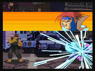 Retro RARE! Street Fighter 12cm Ruler Ken vs Vega JAPAN GAME